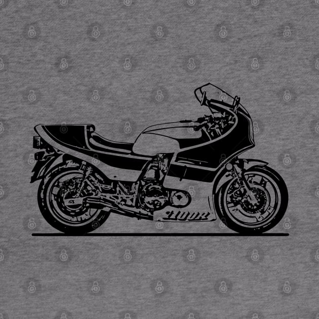 CB1100R Motorcycle Sketch Art by DemangDesign